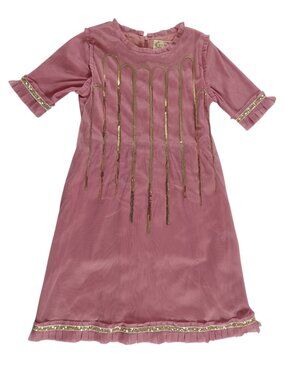 Joyfolie Girls Holiday Dress Cantrelle Dusty Pink Rose Mia Joy Sequins Size 7
